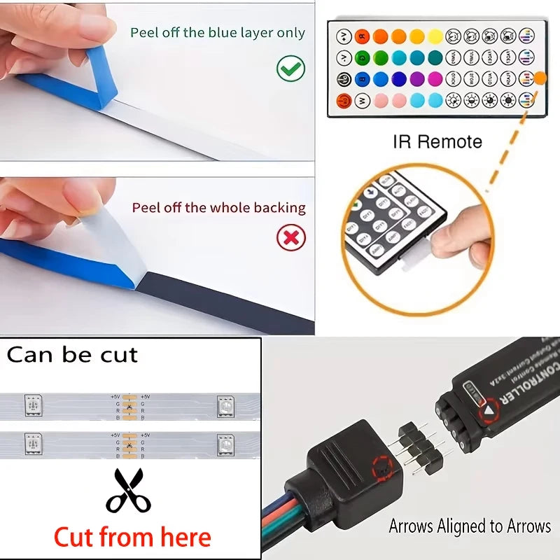 RGB Led Strip Lights 1M-40M