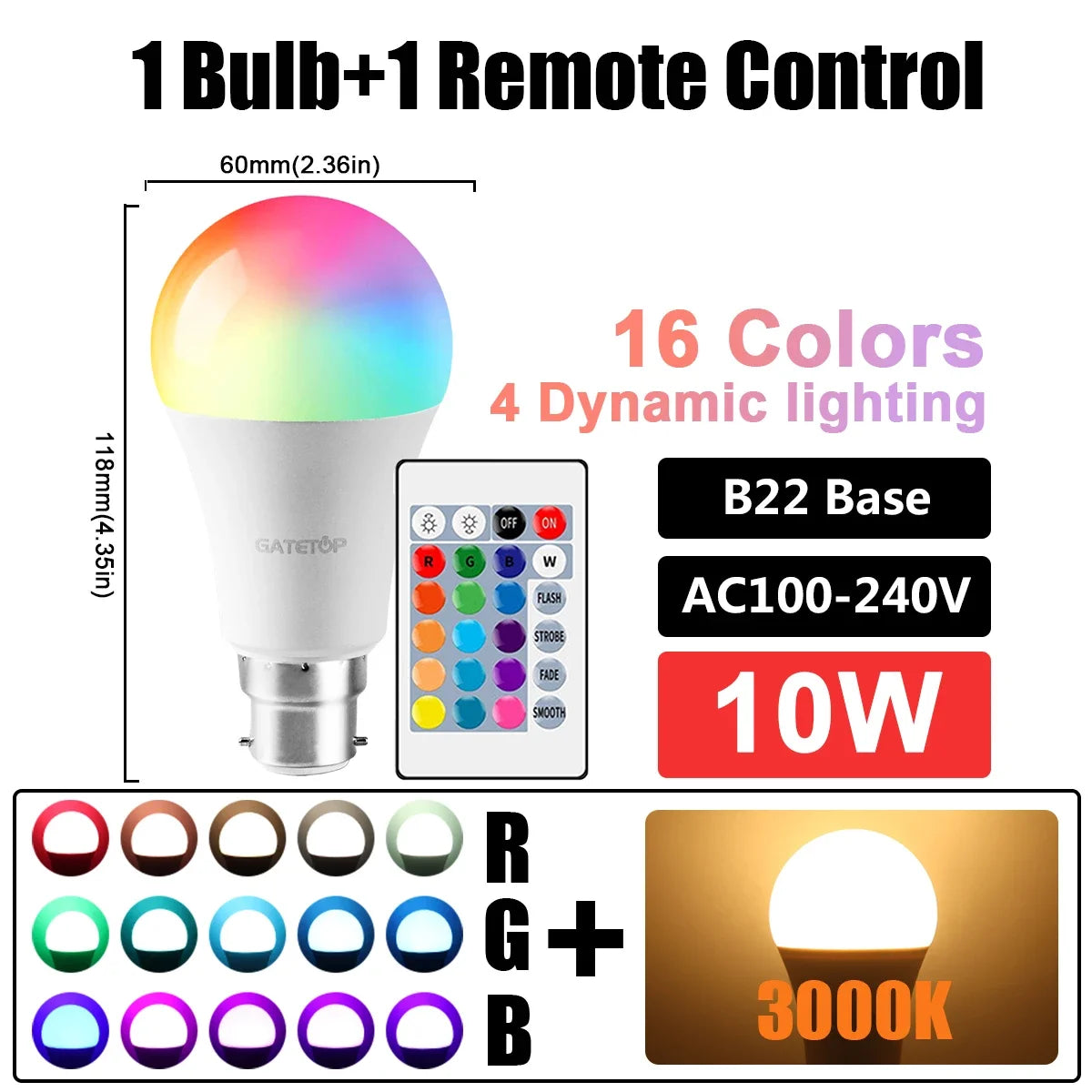 LED RGB Bulb